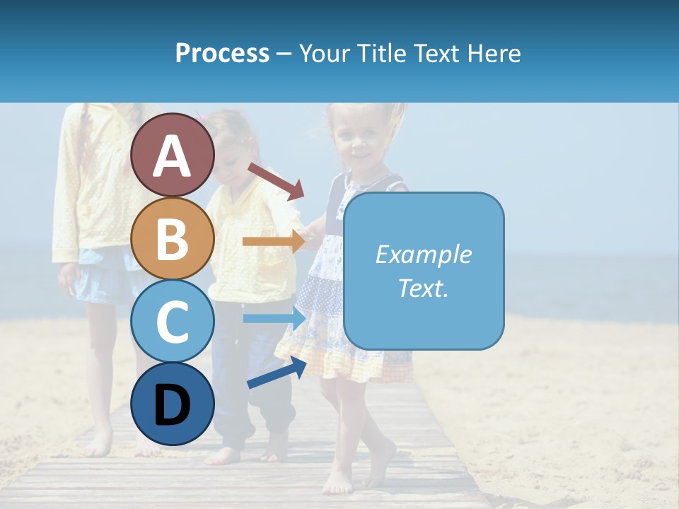 Children On The Pier PowerPoint Template