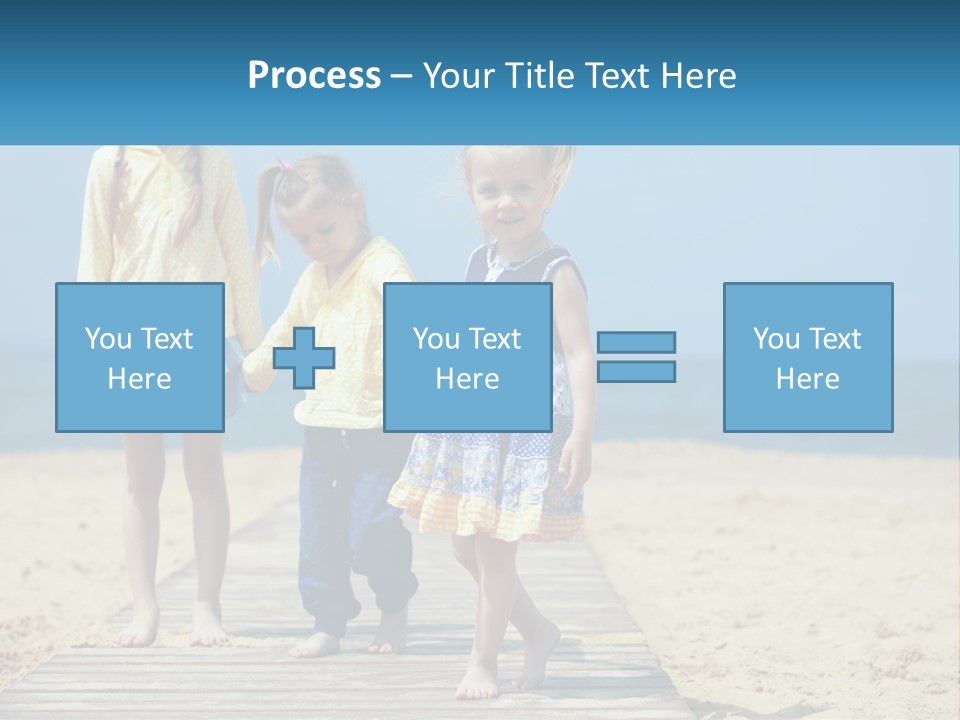 Children On The Pier PowerPoint Template