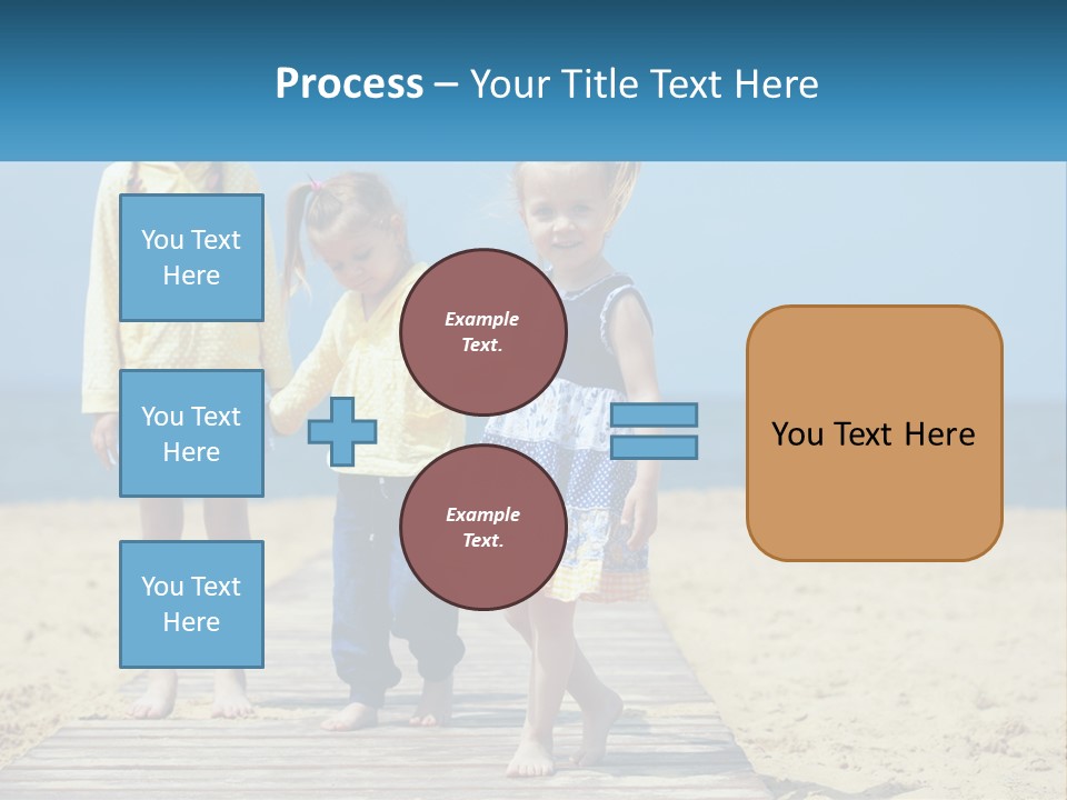 Children On The Pier PowerPoint Template