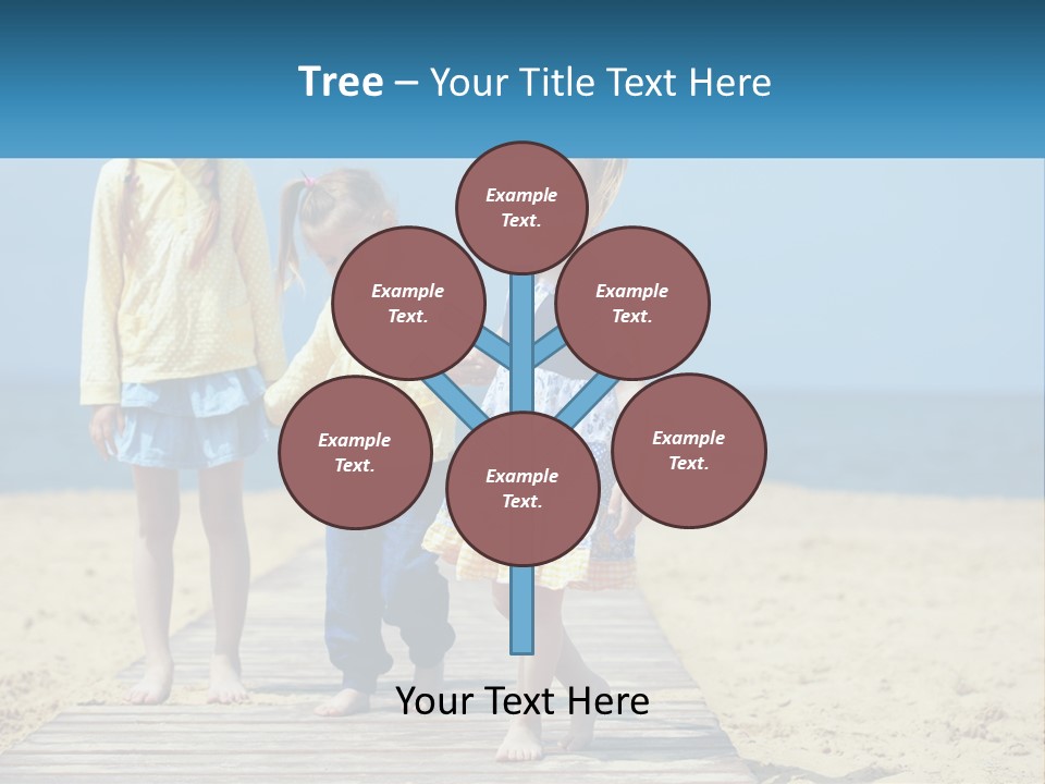 Children On The Pier PowerPoint Template