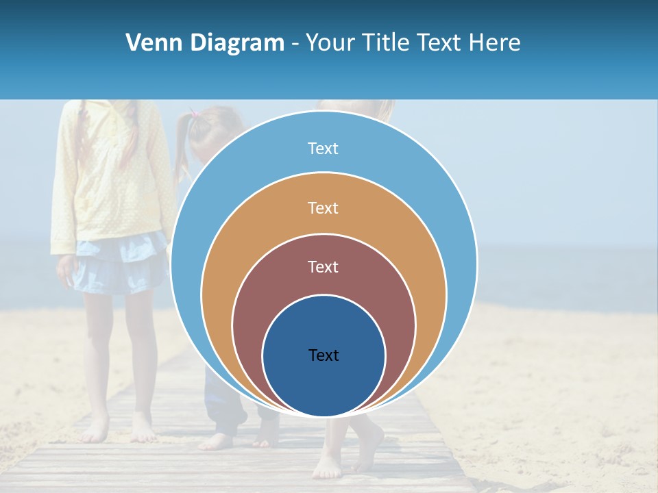 Children On The Pier PowerPoint Template