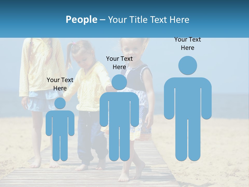 Children On The Pier PowerPoint Template