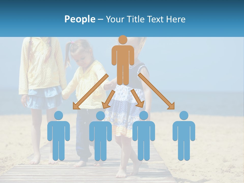 Children On The Pier PowerPoint Template