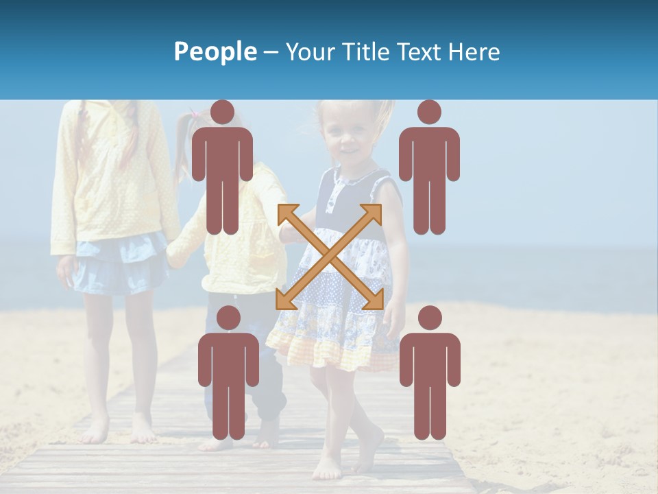 Children On The Pier PowerPoint Template