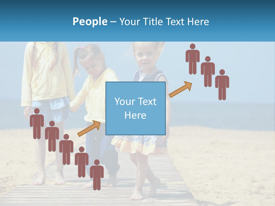 Children On The Pier PowerPoint Template
