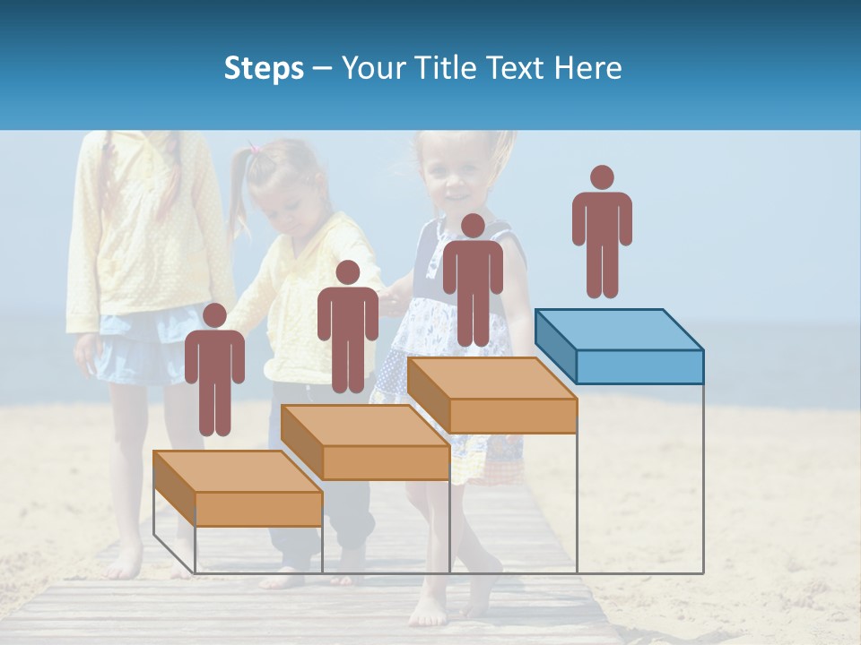 Children On The Pier PowerPoint Template