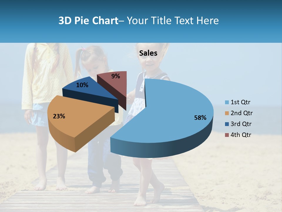 Children On The Pier PowerPoint Template