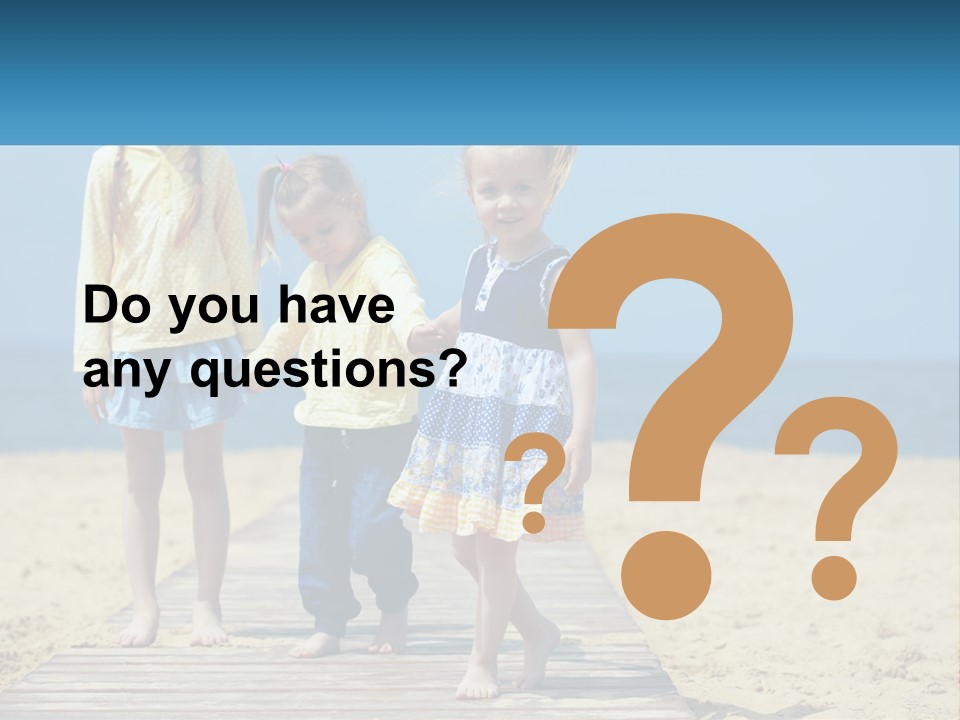 Children On The Pier PowerPoint Template