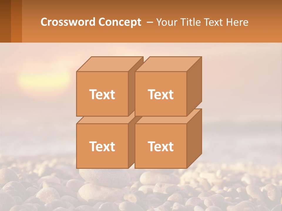 Sunset By The Sea PowerPoint Template