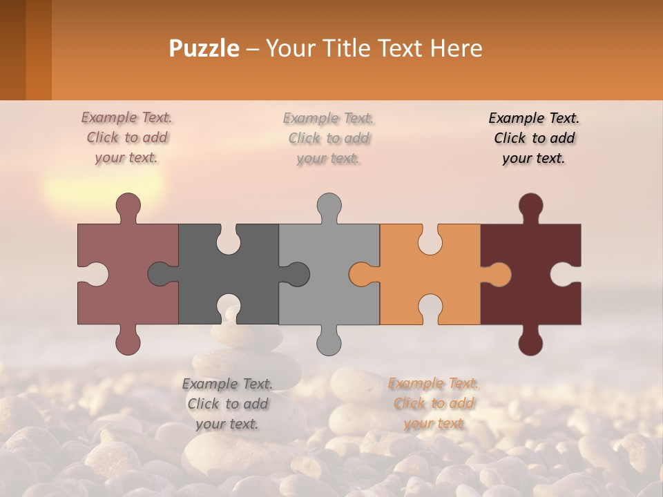 Sunset By The Sea PowerPoint Template