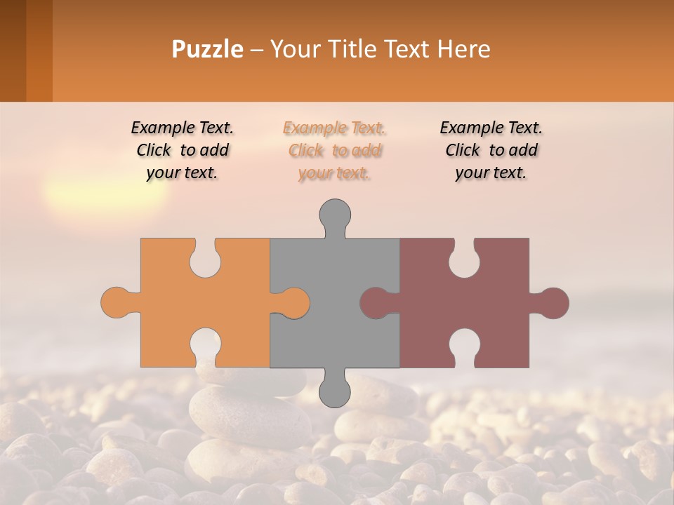 Sunset By The Sea PowerPoint Template