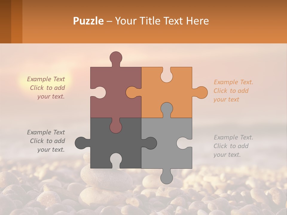 Sunset By The Sea PowerPoint Template