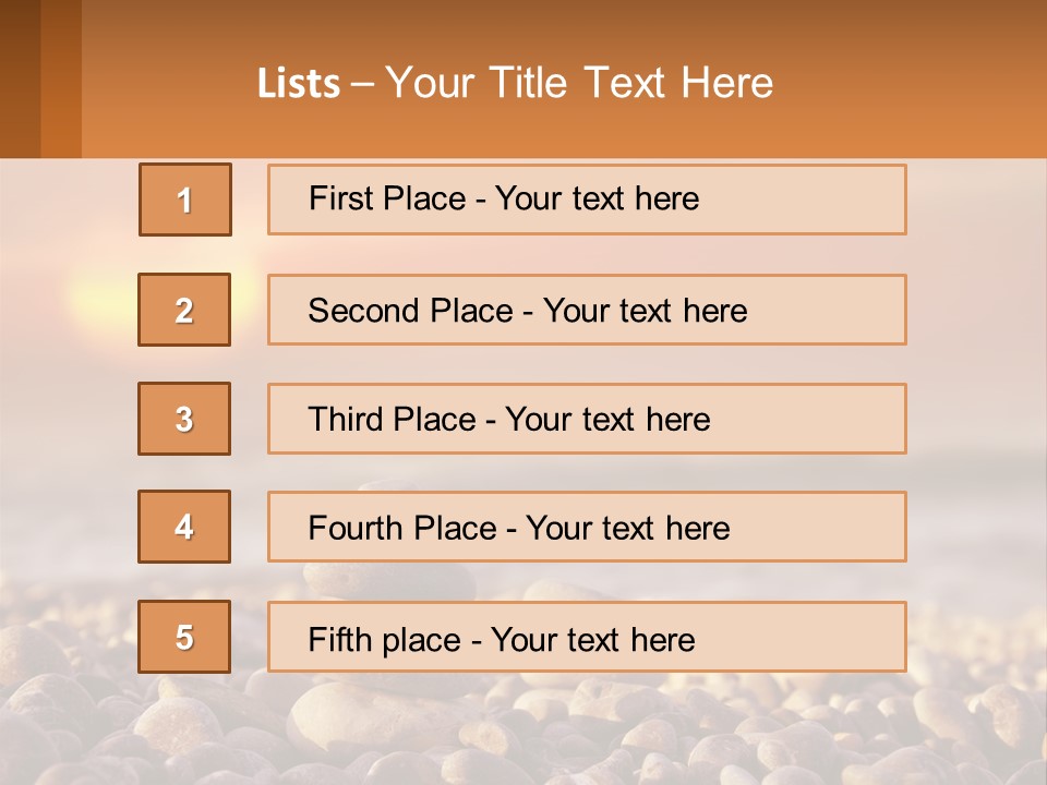Sunset By The Sea PowerPoint Template