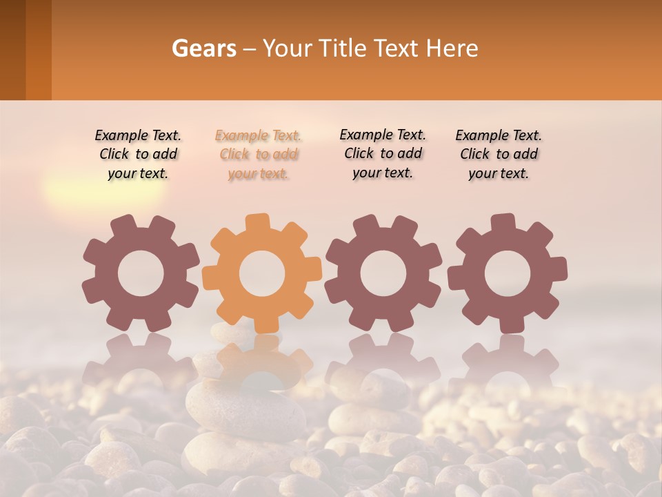 Sunset By The Sea PowerPoint Template