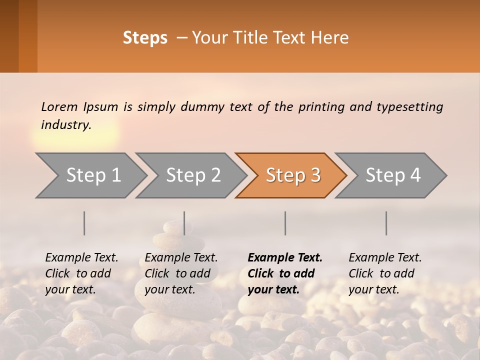 Sunset By The Sea PowerPoint Template