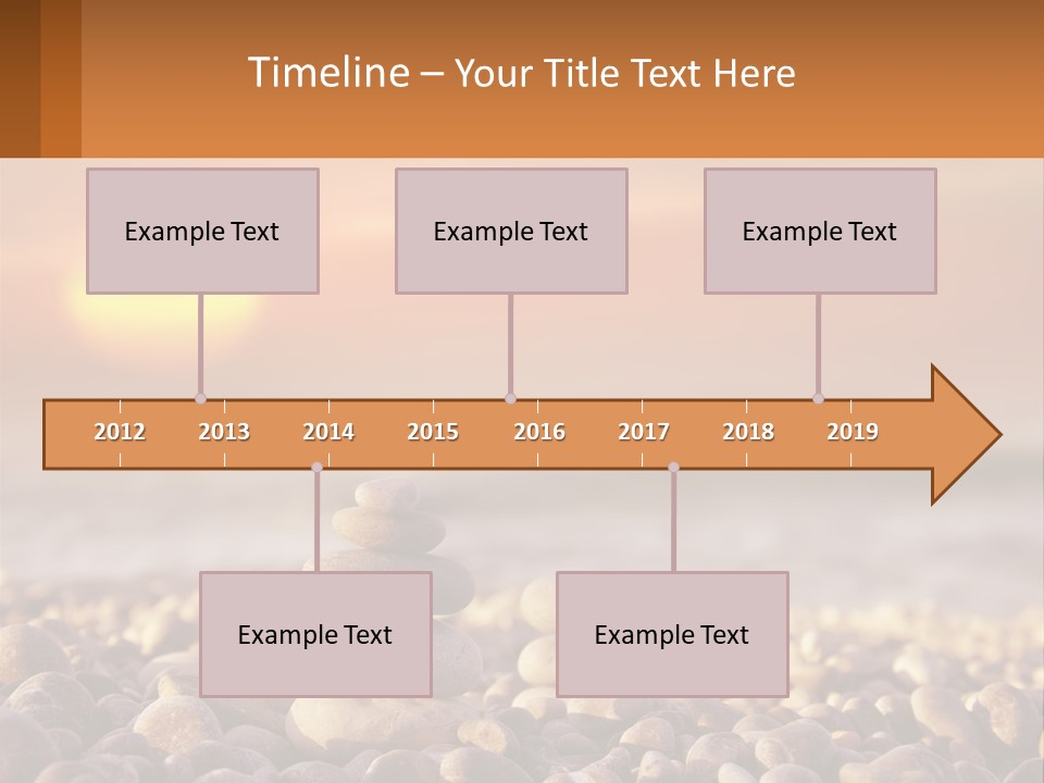 Sunset By The Sea PowerPoint Template