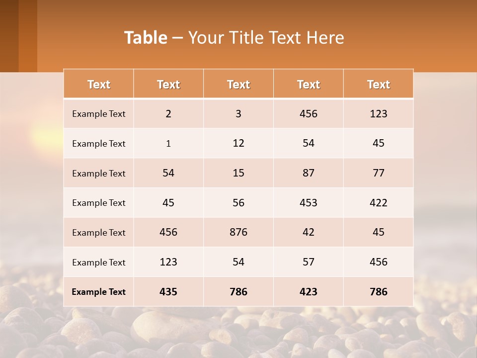 Sunset By The Sea PowerPoint Template