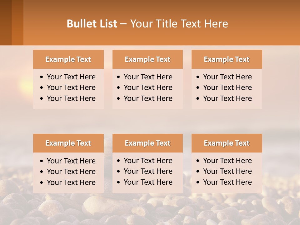 Sunset By The Sea PowerPoint Template