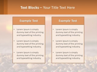 Sunset By The Sea PowerPoint Template