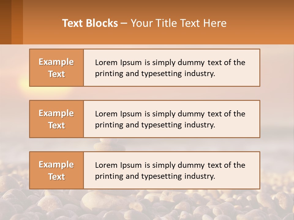 Sunset By The Sea PowerPoint Template