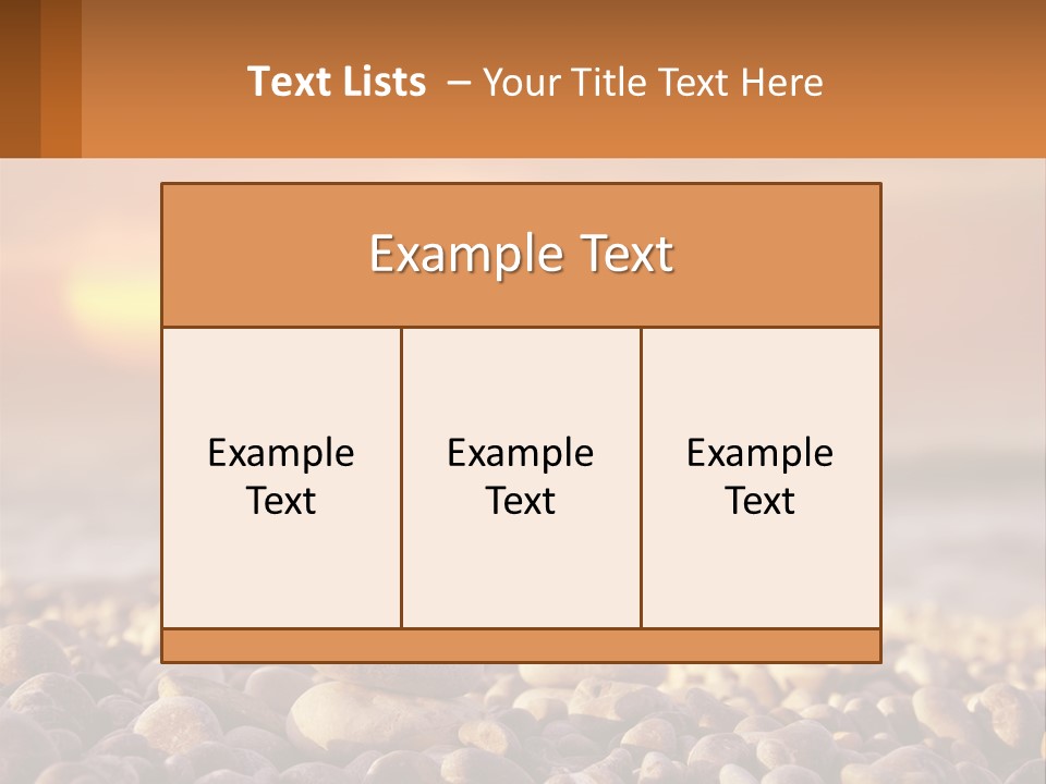Sunset By The Sea PowerPoint Template