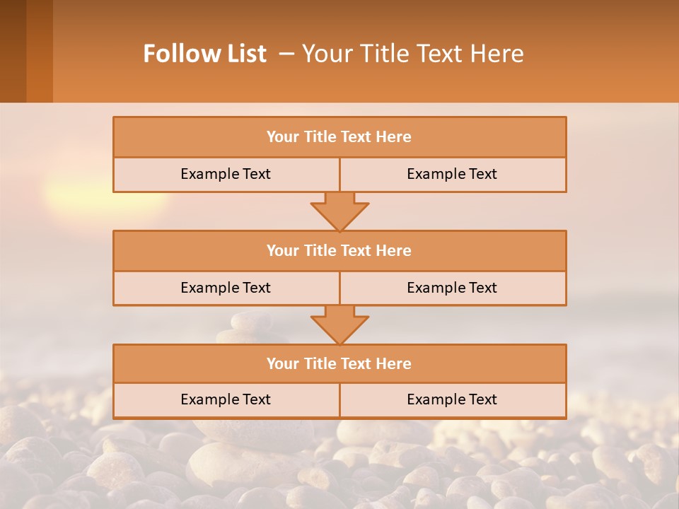 Sunset By The Sea PowerPoint Template