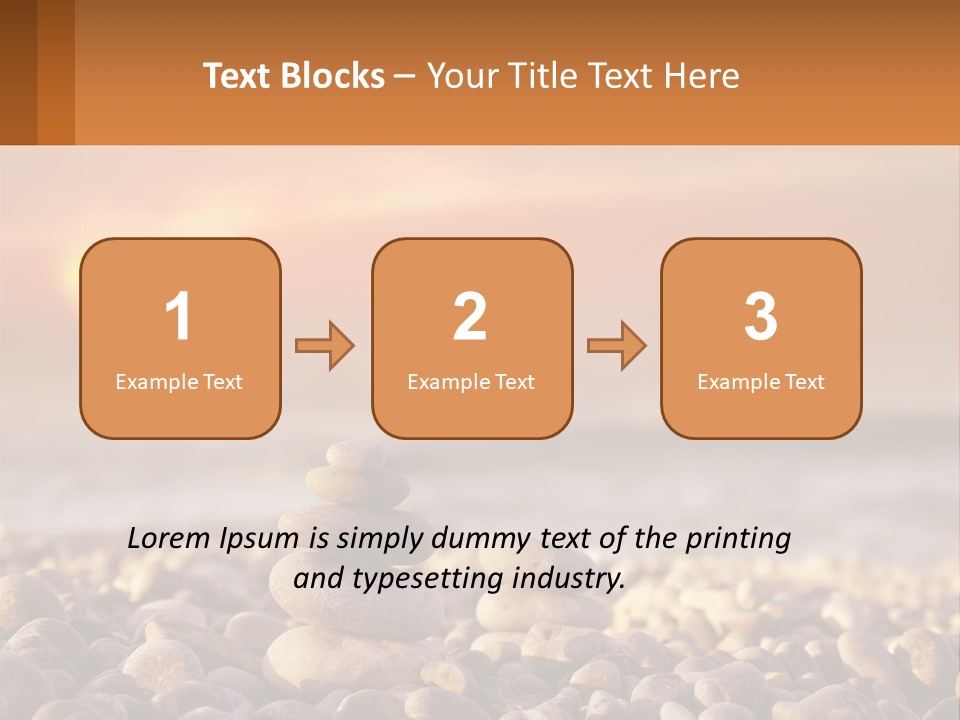 Sunset By The Sea PowerPoint Template