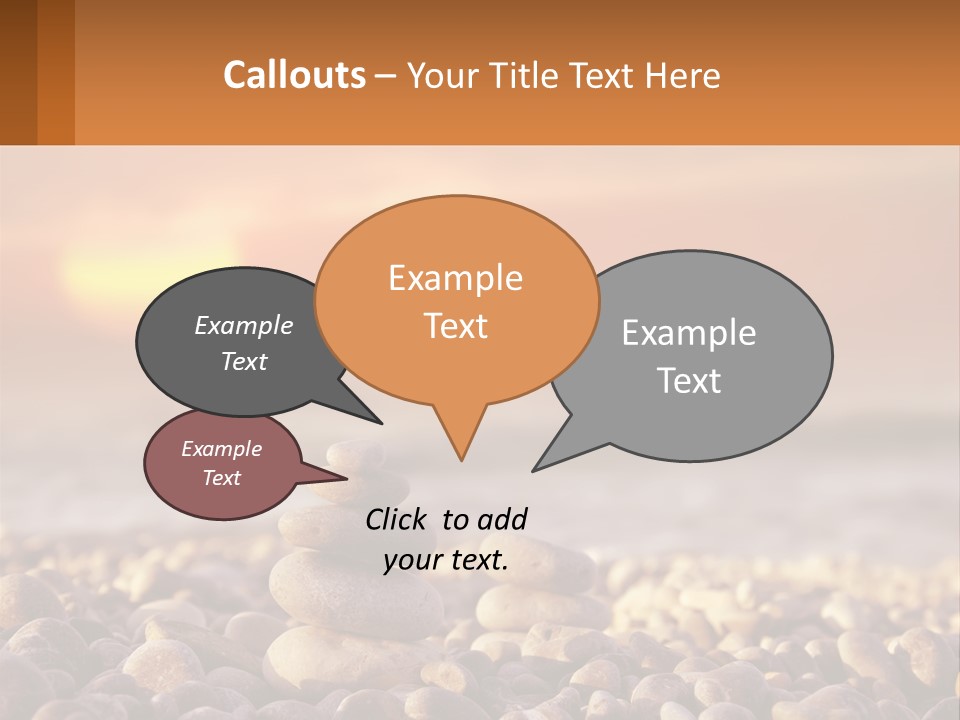 Sunset By The Sea PowerPoint Template