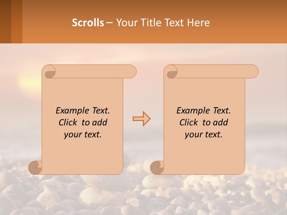 Sunset By The Sea PowerPoint Template