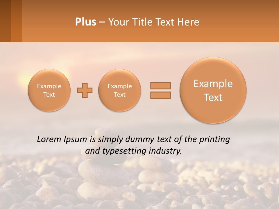 Sunset By The Sea PowerPoint Template