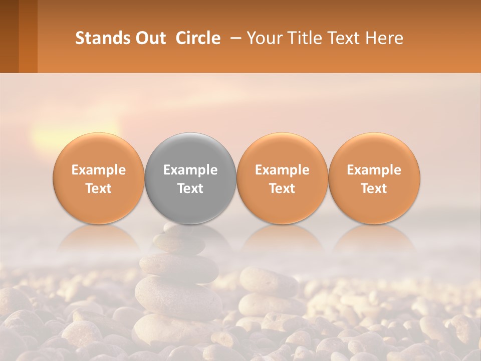 Sunset By The Sea PowerPoint Template