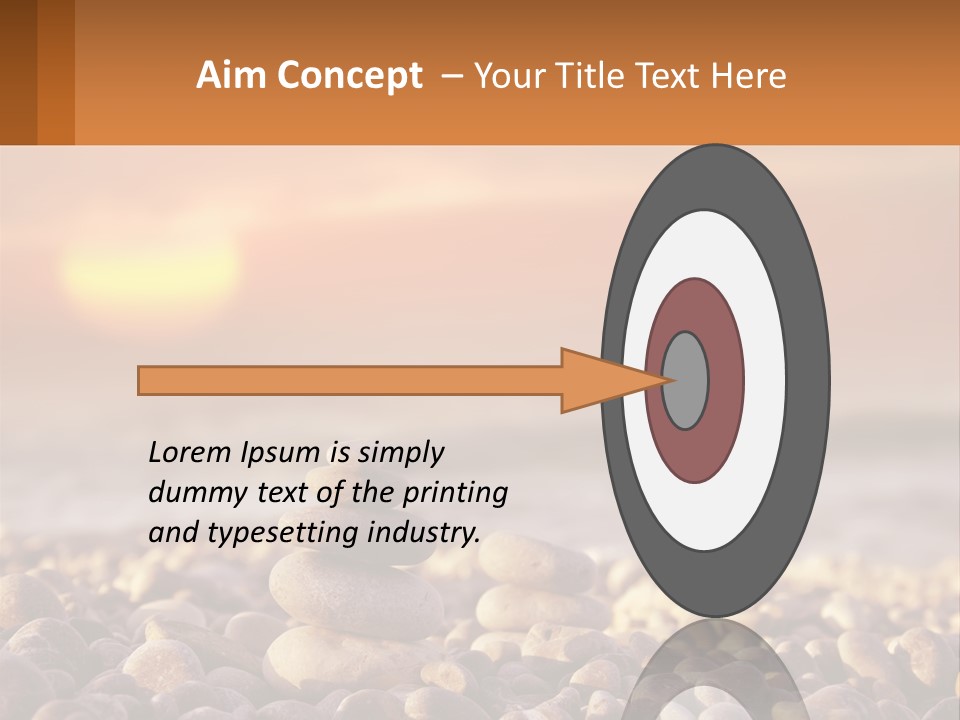 Sunset By The Sea PowerPoint Template