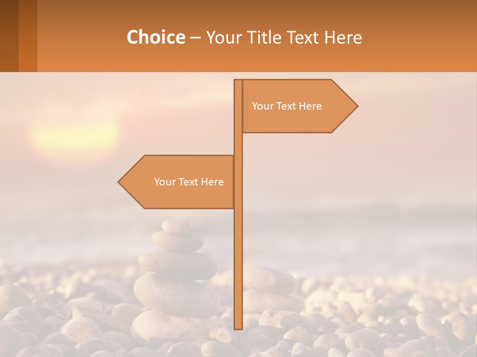 Sunset By The Sea PowerPoint Template