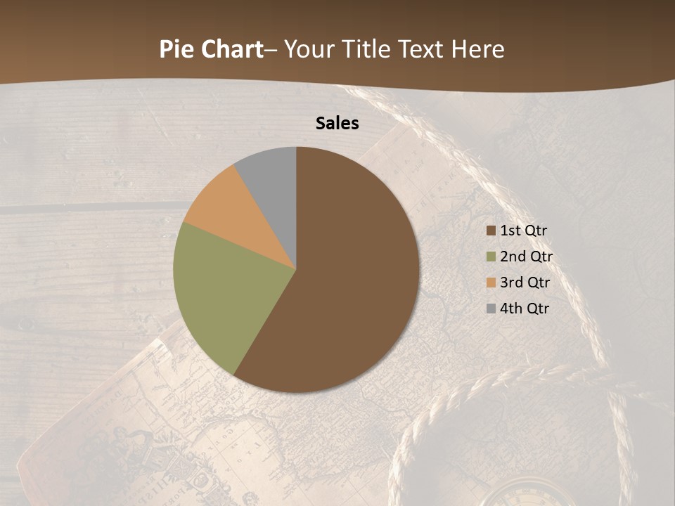 Compass And World Map PowerPoint Template