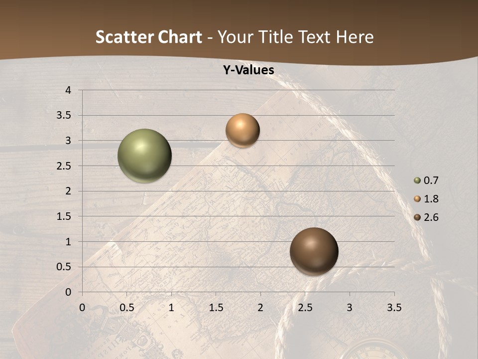 Compass And World Map PowerPoint Template