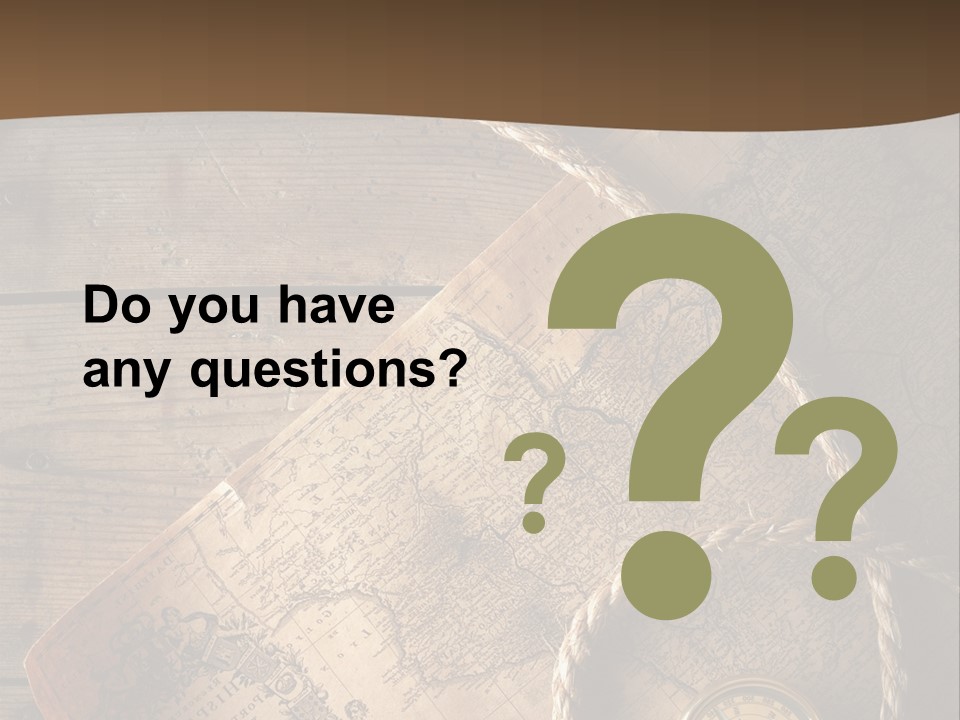 Compass And World Map PowerPoint Template