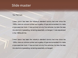 Containers In The Port PowerPoint Template