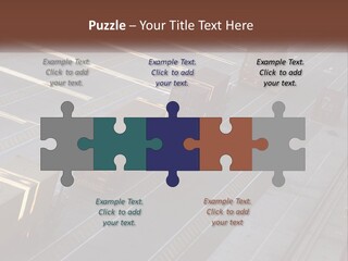 Containers In The Port PowerPoint Template