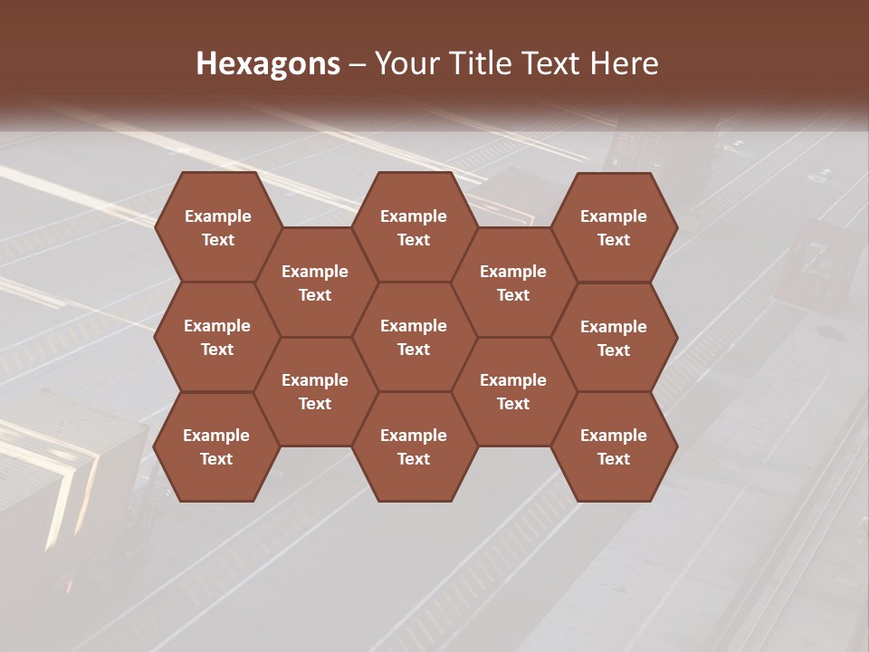 Containers In The Port PowerPoint Template
