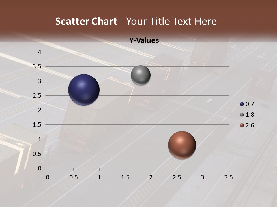 Containers In The Port PowerPoint Template