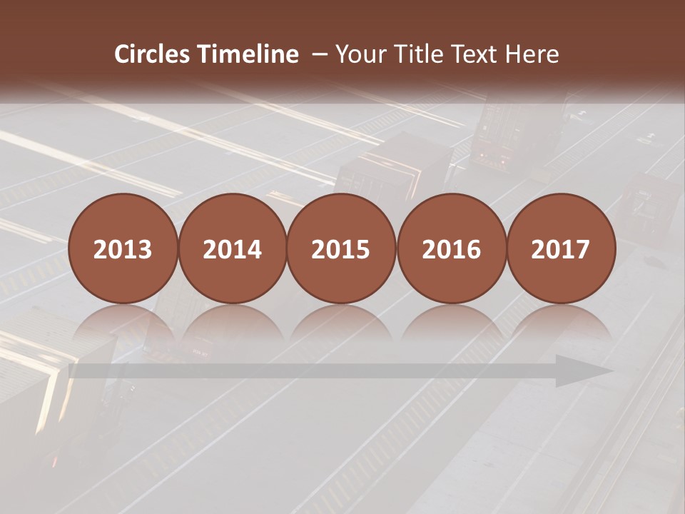 Containers In The Port PowerPoint Template