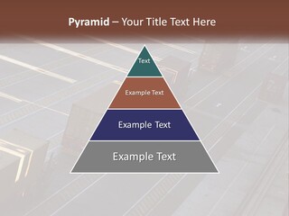 Containers In The Port PowerPoint Template