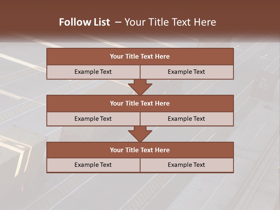 Containers In The Port PowerPoint Template