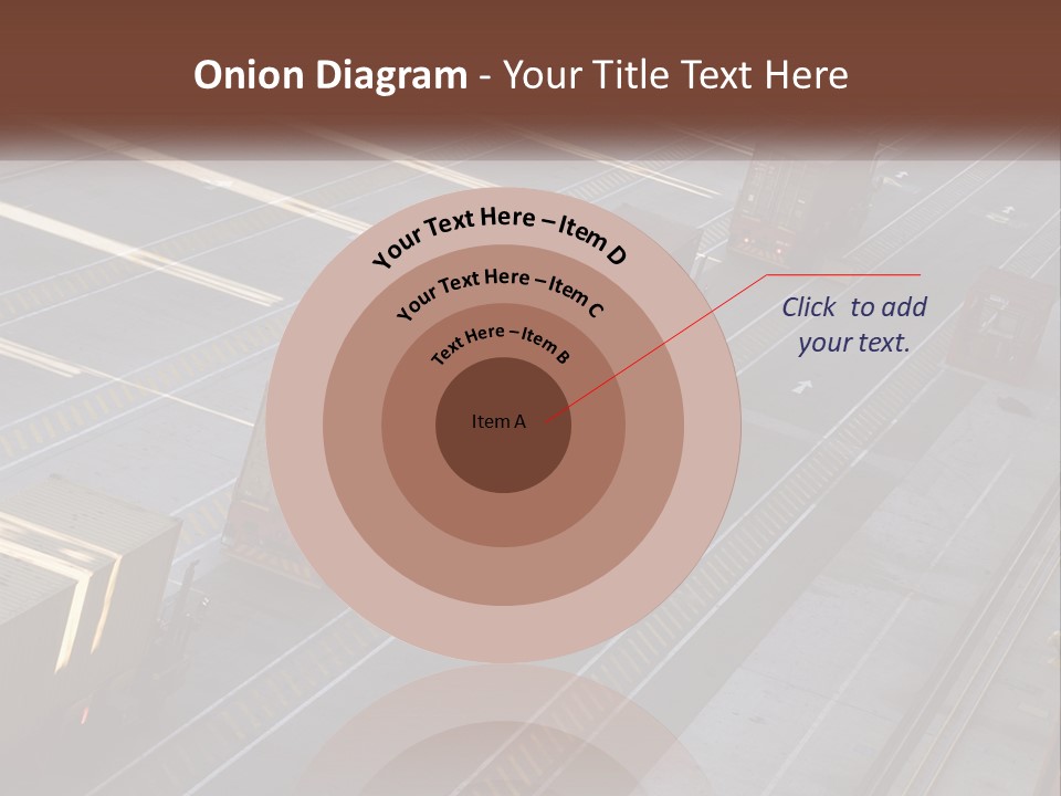 Containers In The Port PowerPoint Template