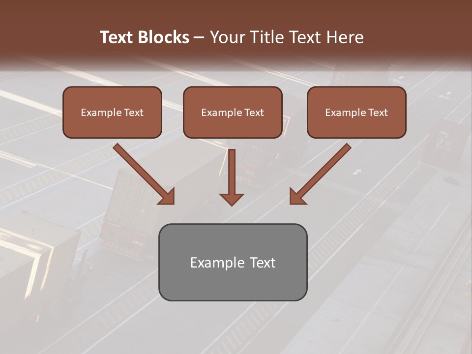Containers In The Port PowerPoint Template