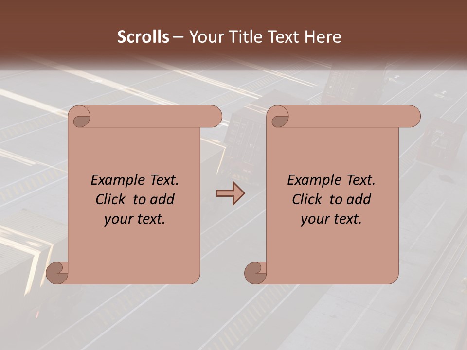 Containers In The Port PowerPoint Template