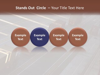 Containers In The Port PowerPoint Template