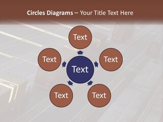 Containers In The Port PowerPoint Template