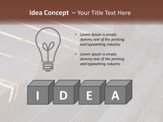 Containers In The Port PowerPoint Template