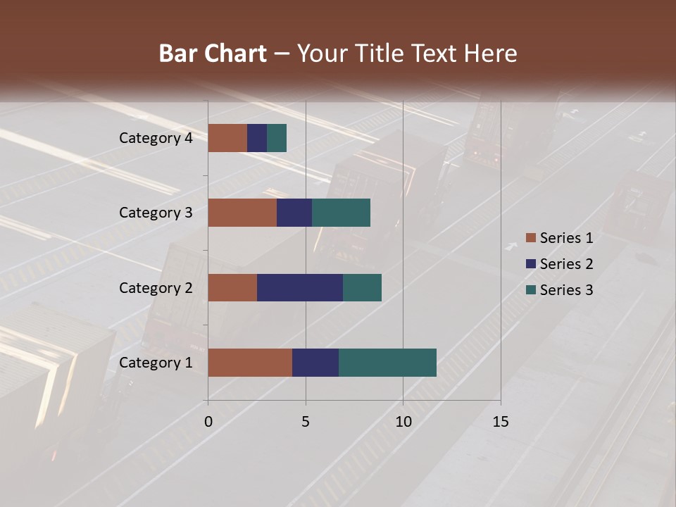 Containers In The Port PowerPoint Template
